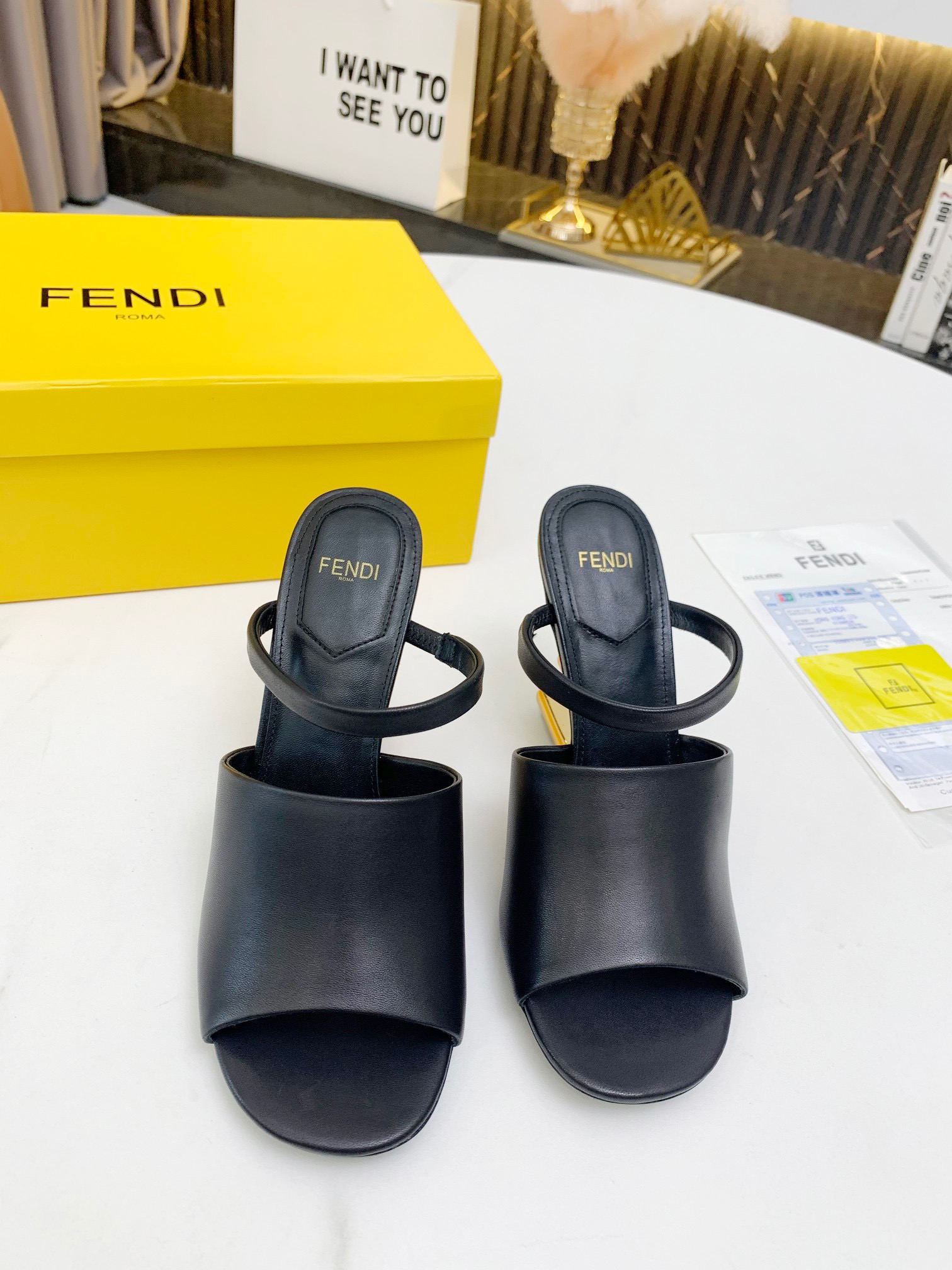 Fendi First high heel sandals