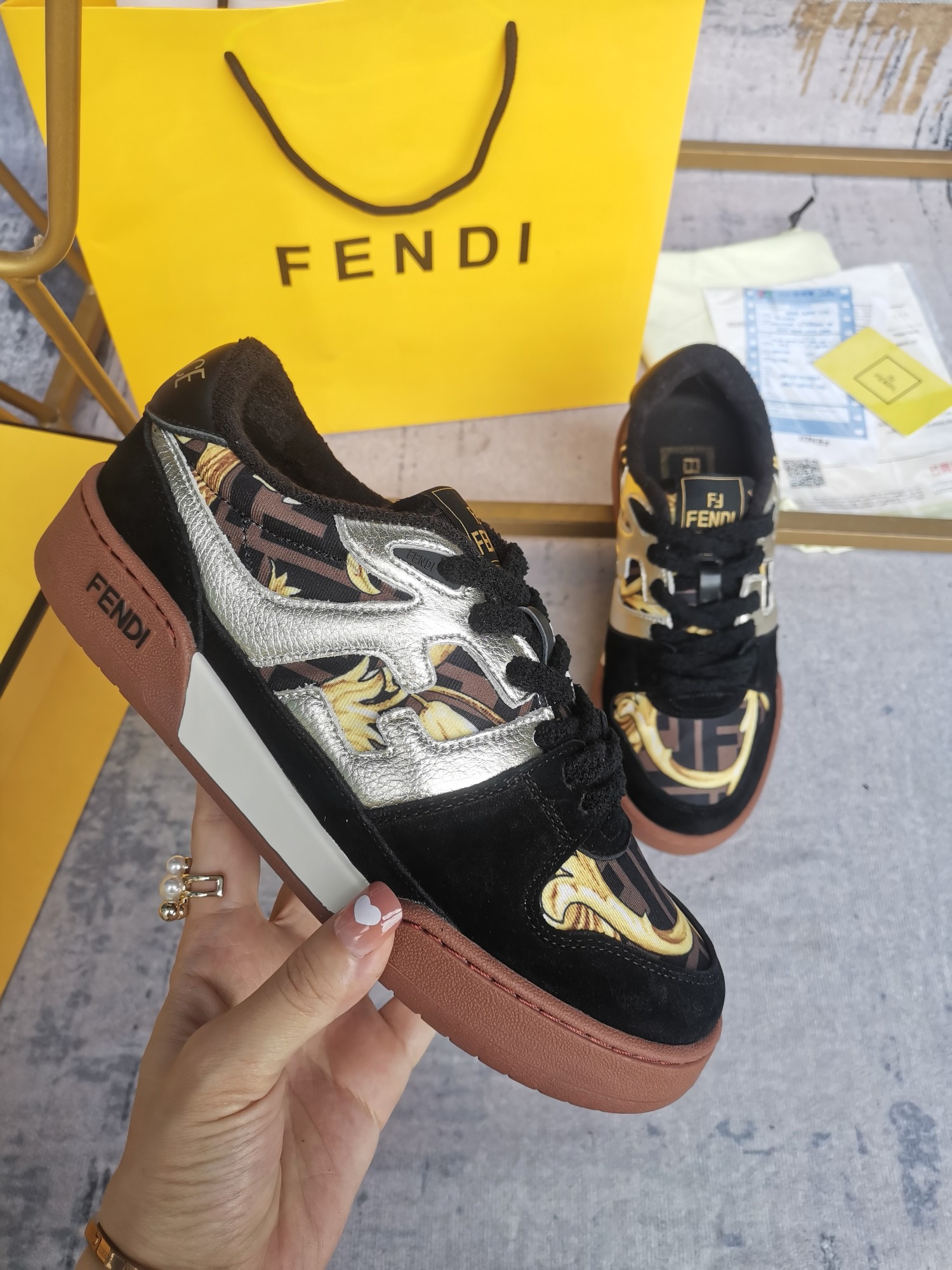 FENDI Match Sneakers