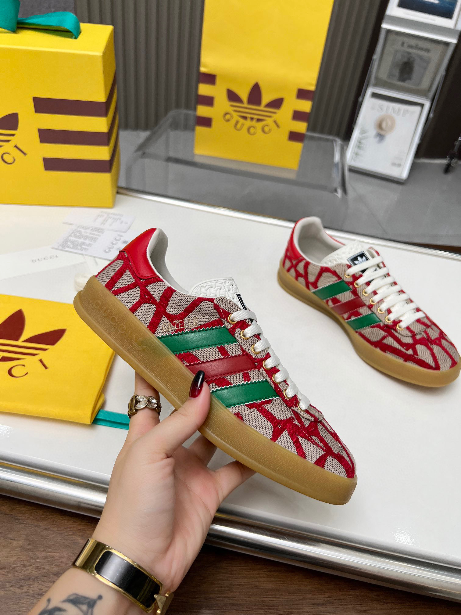 GUCCI & ADIDAS GAZELLE SHOES