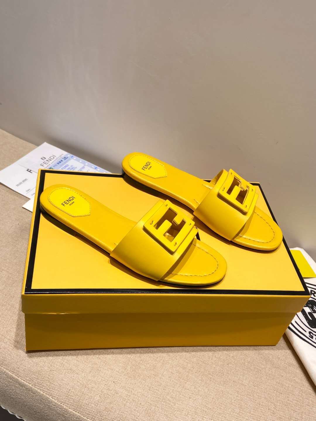 FENDI Baguette Slippers