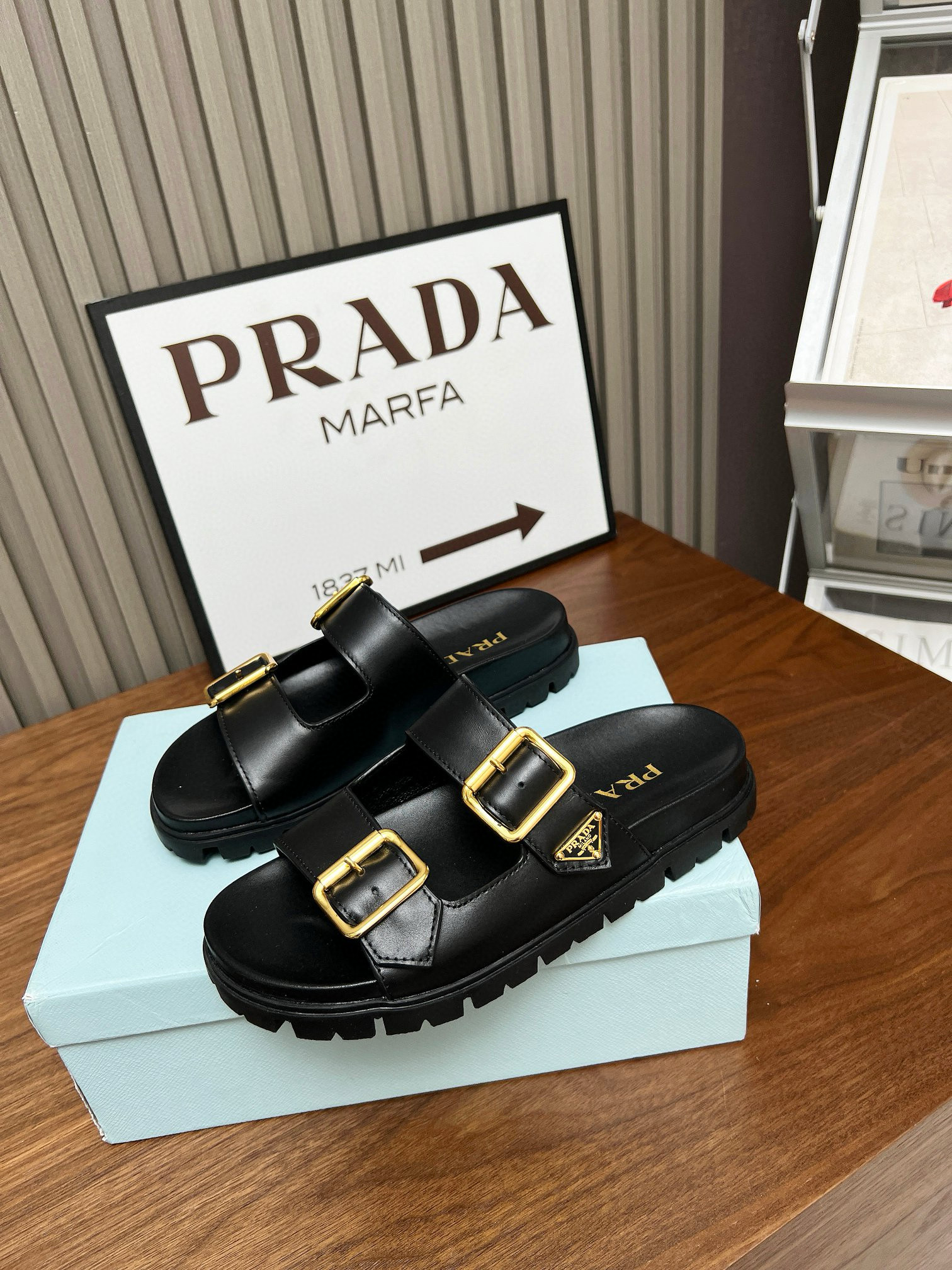 PRADA two straps Slippers