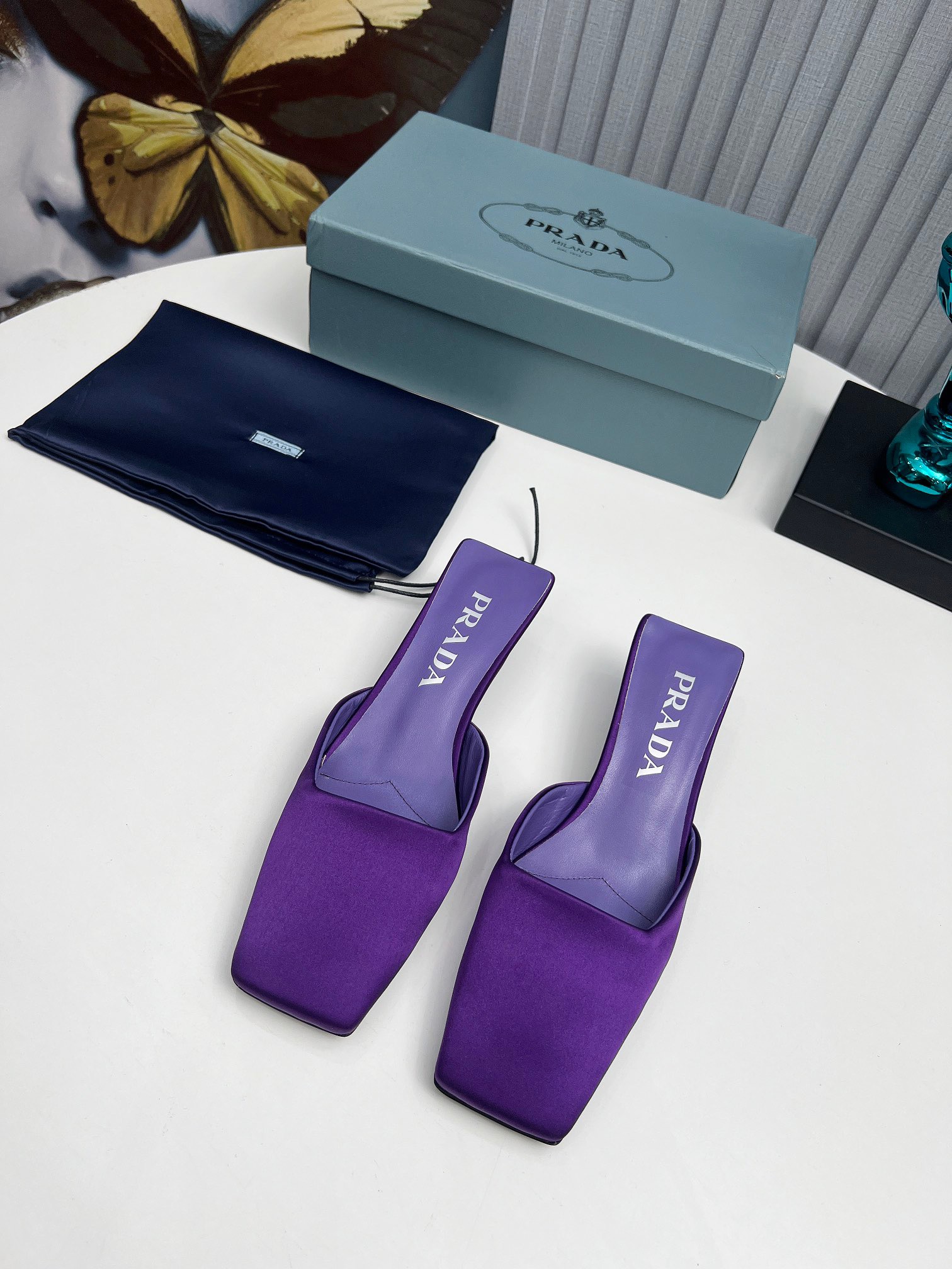 PRADA Silk Satin Muggles