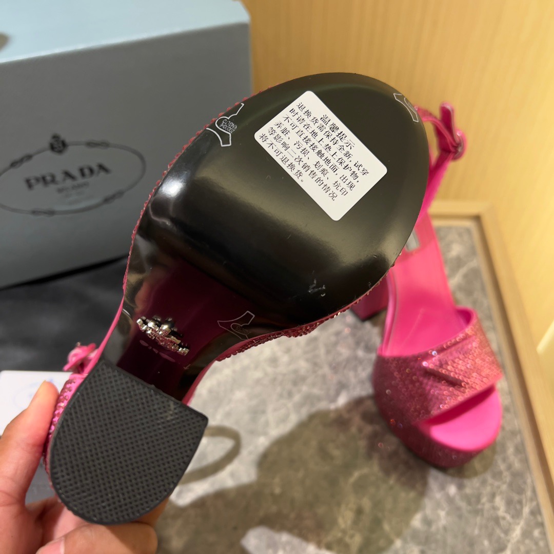 PRADA Diamond-encrusted Heels