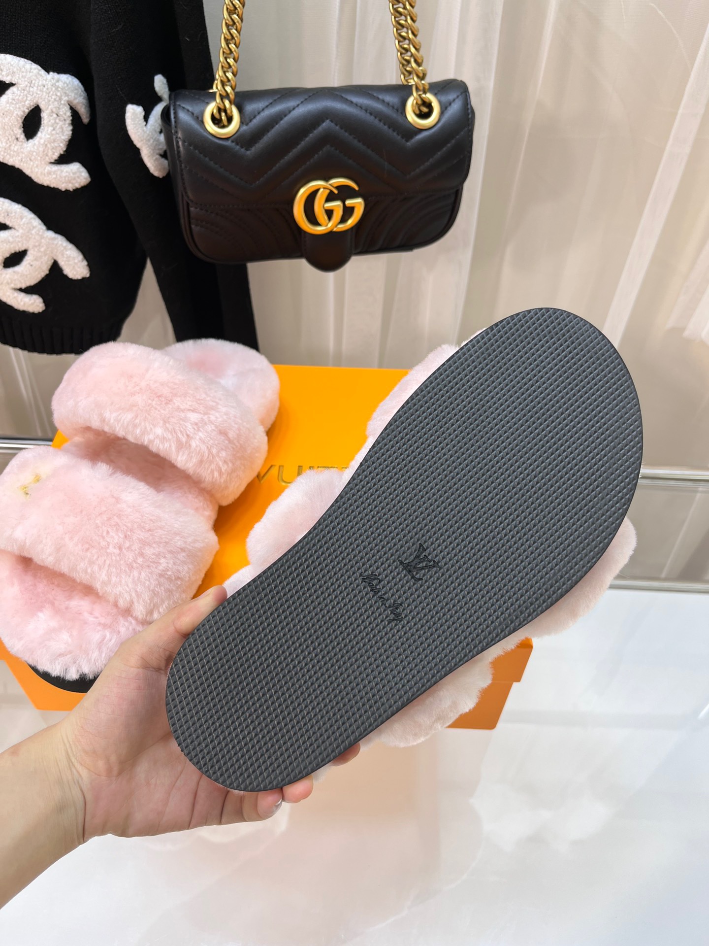 LV Wool slippers