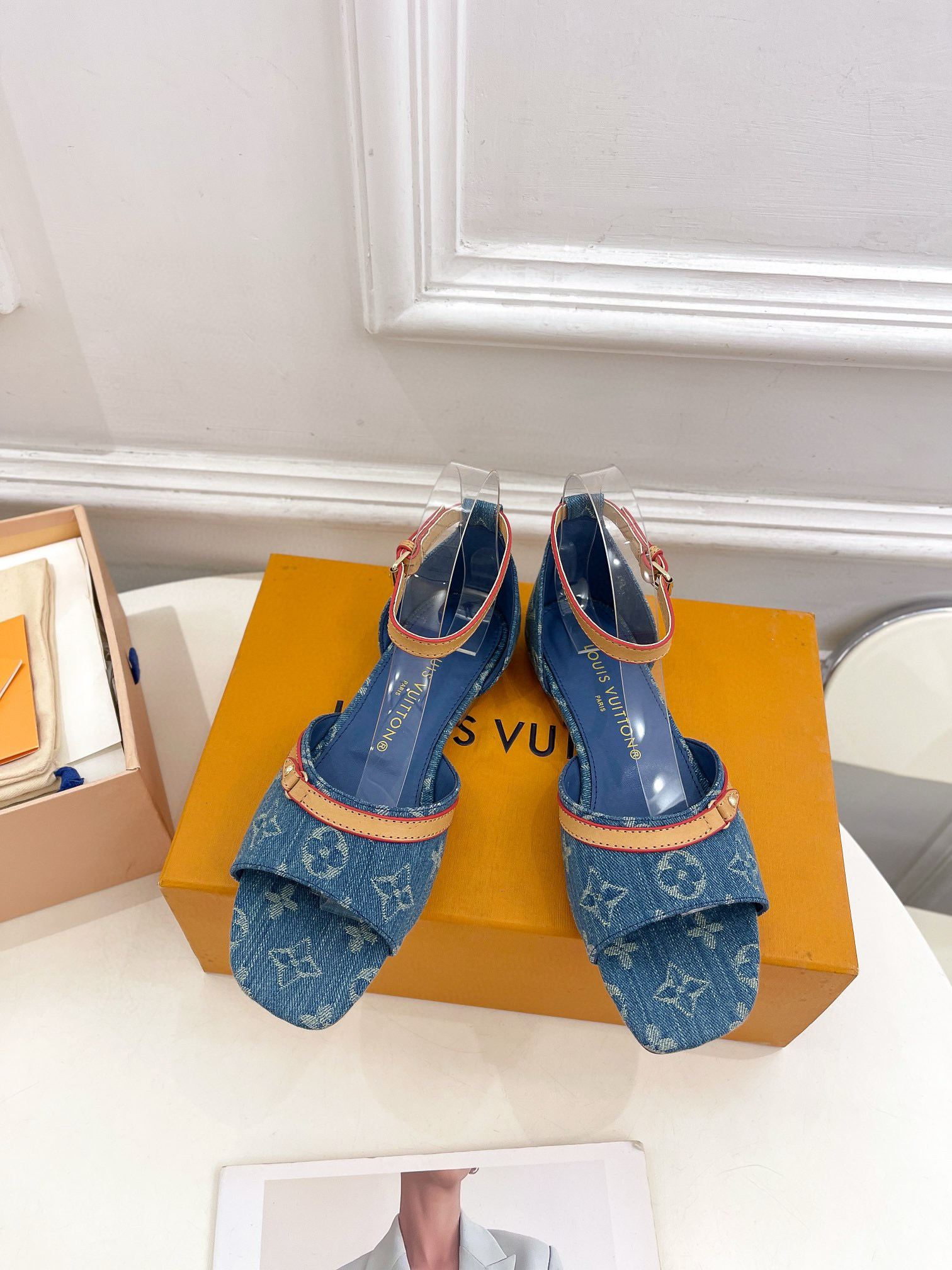 LV NEO REVIVAL Flat Denim Sandals