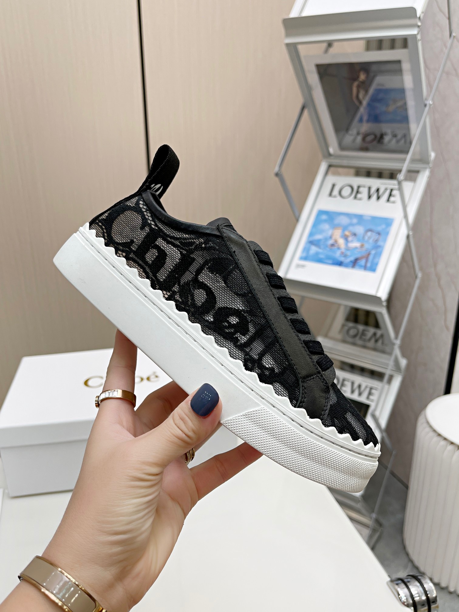 Chloe Lace Sneakers