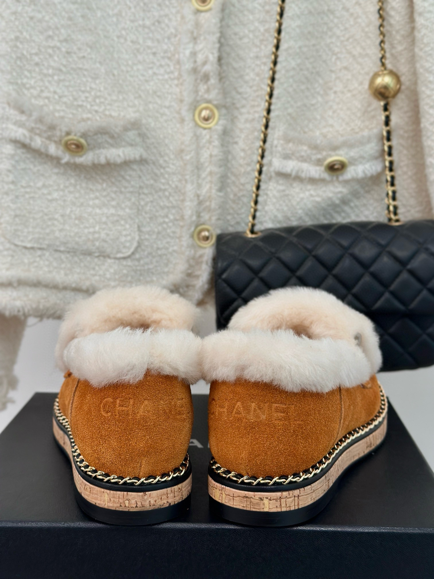 CHANEL Wool loafers