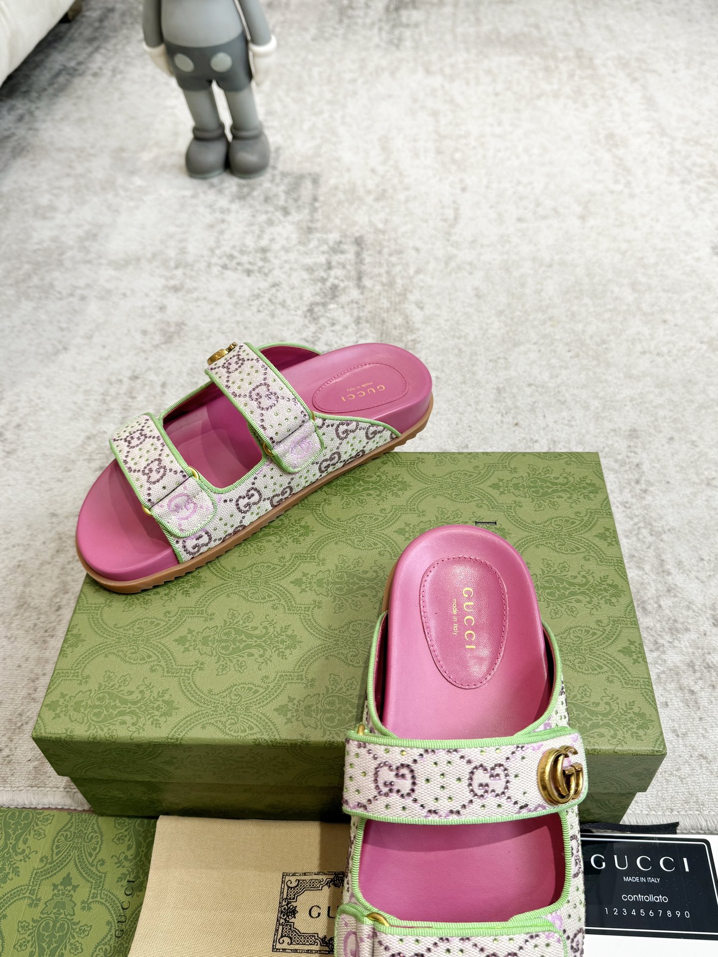 GUCCI Summer New Double G Sandals