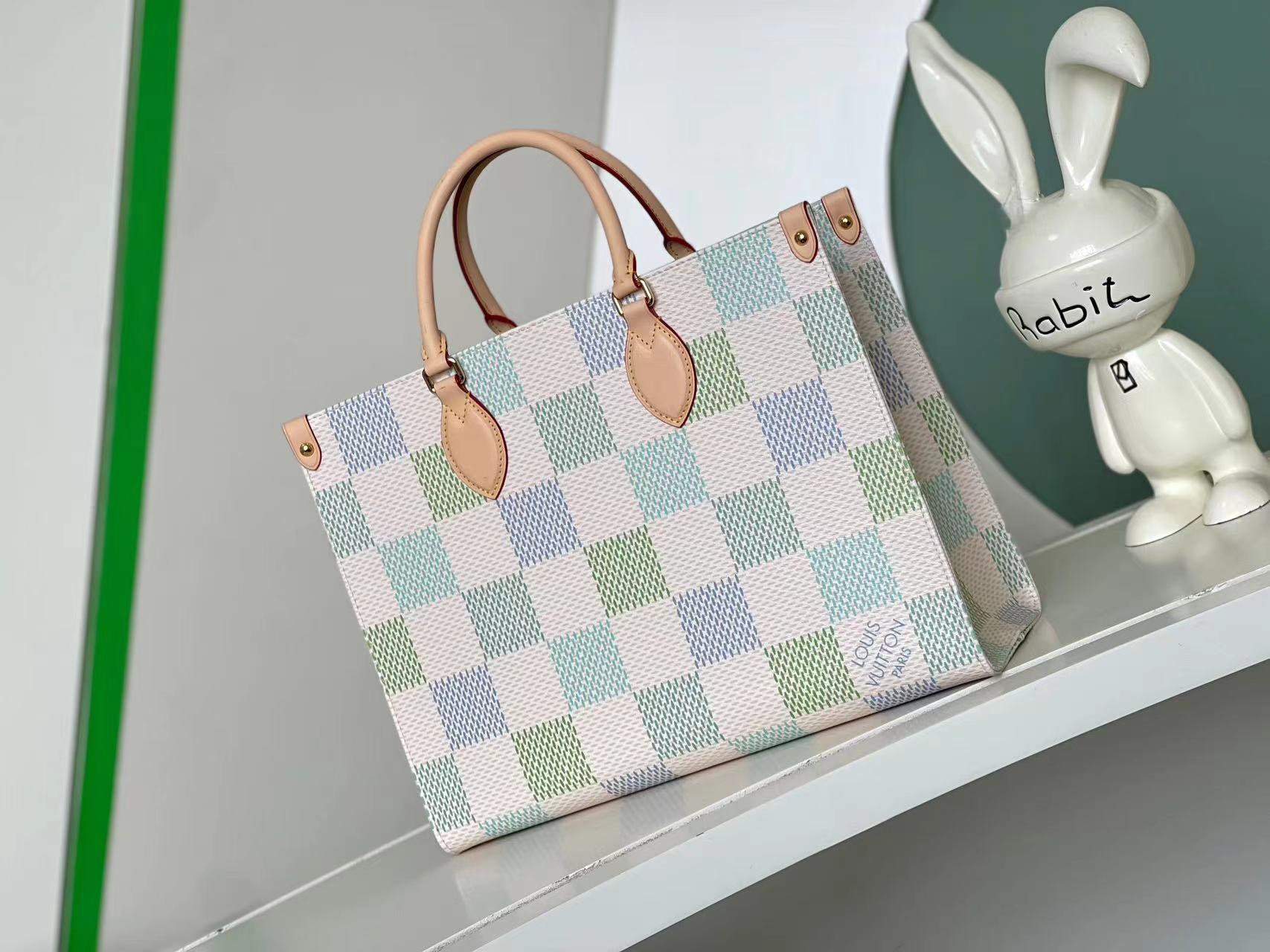 Louis Vuitton speedy Checkerboard square bag mommy bag series