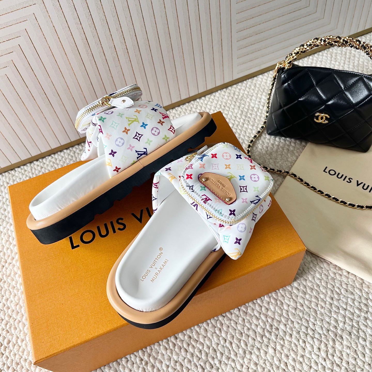 LV x TM Slippers