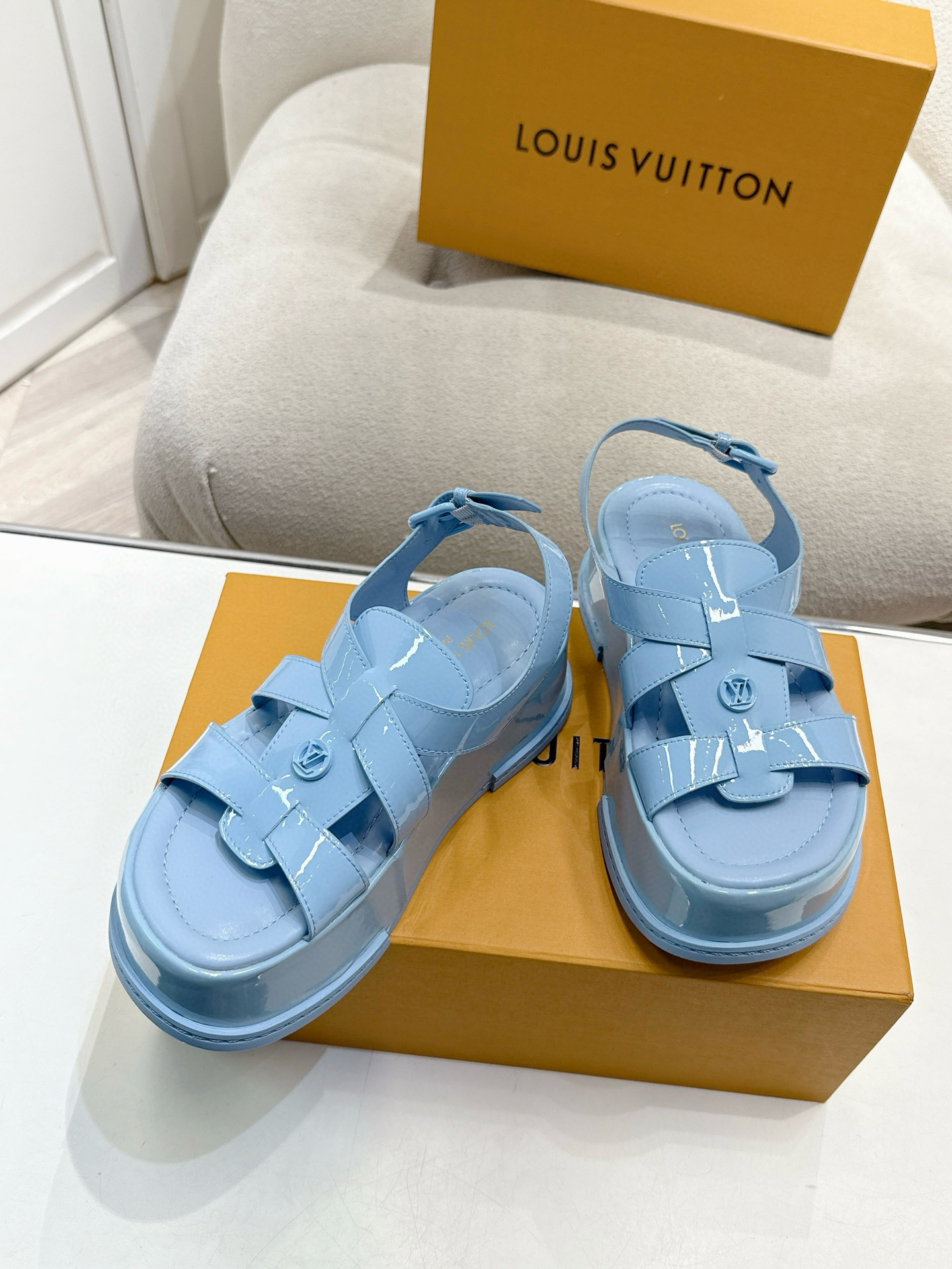 LV MAYA FLATFORM Sandals