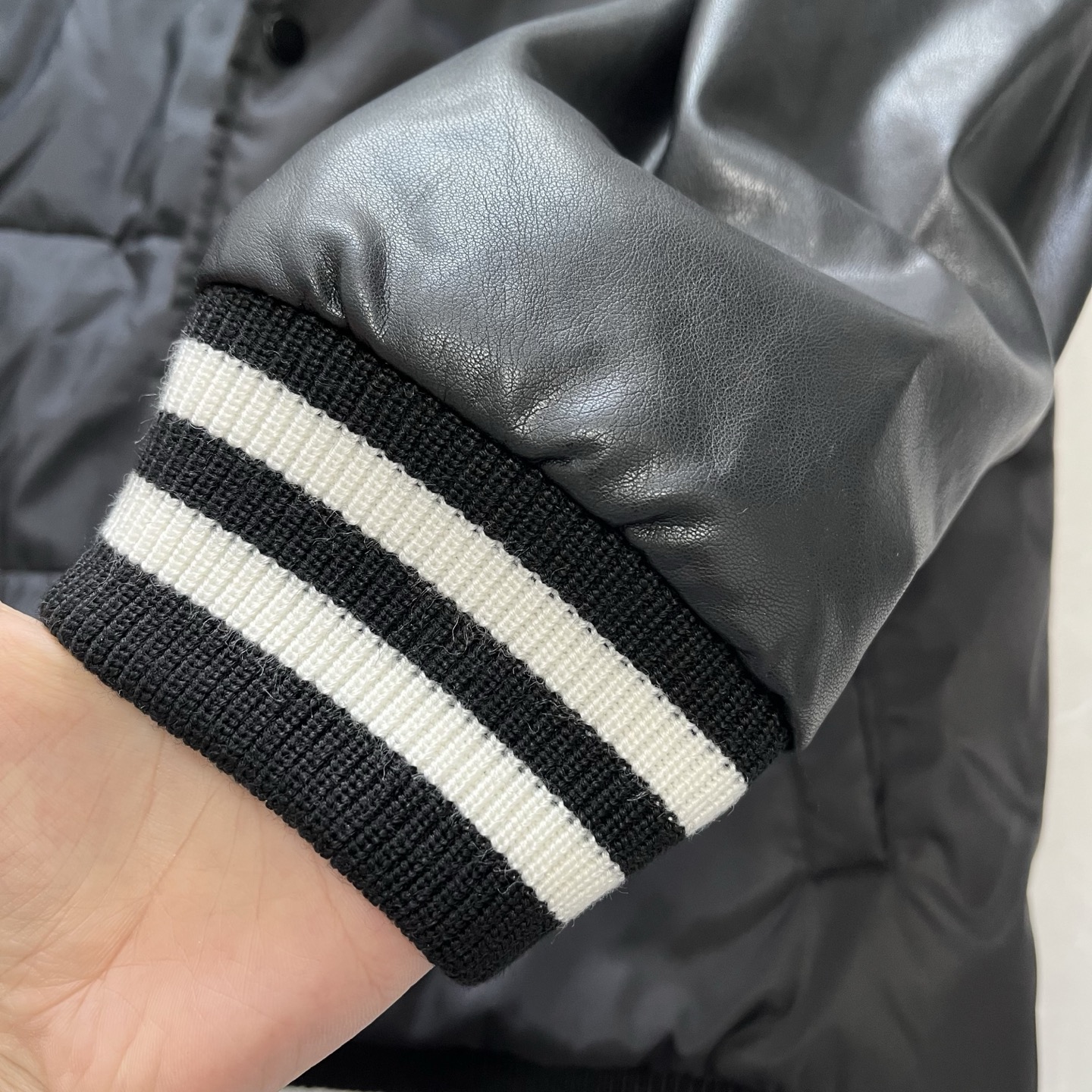 Baseball-style cotton jacket