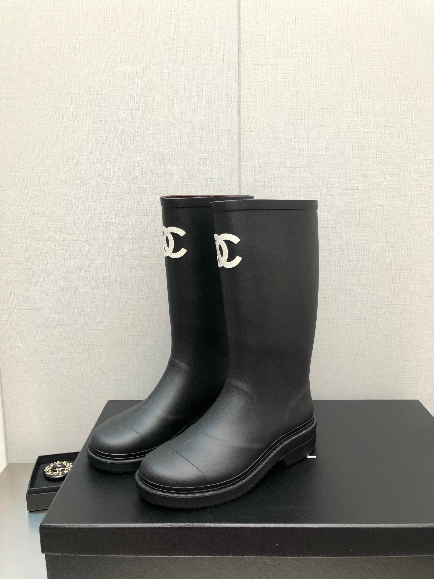 CHANEL PVC Rain Boots