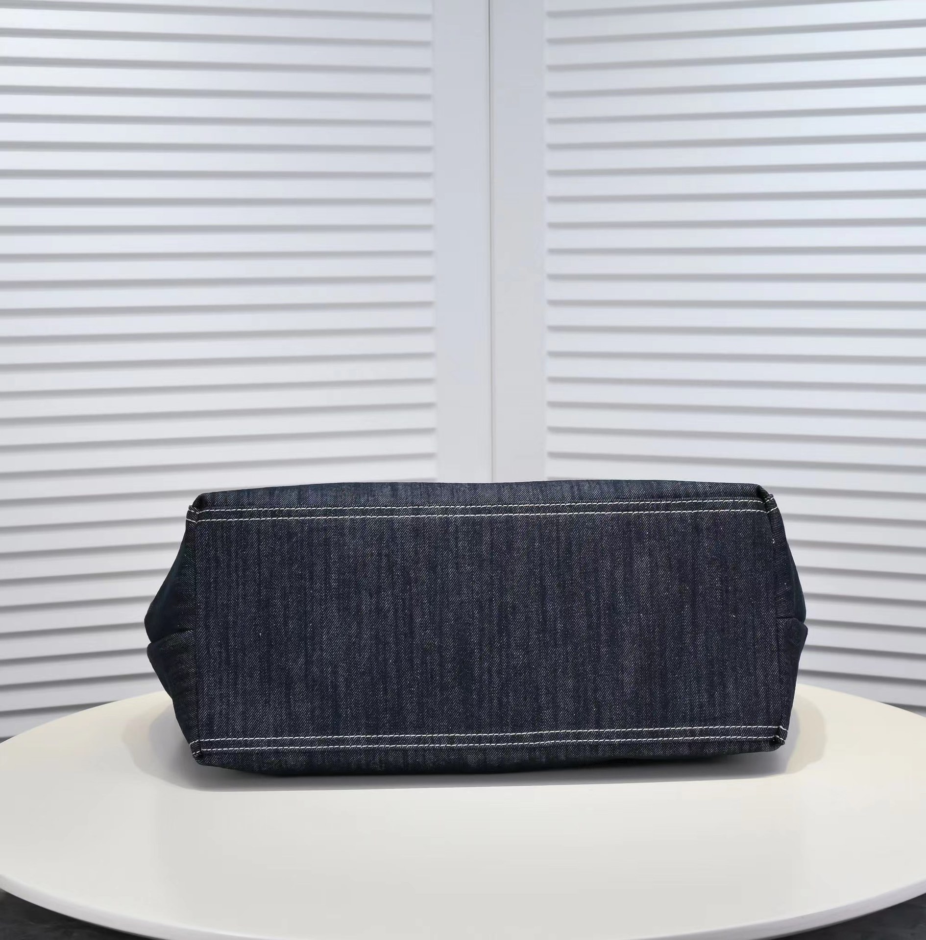 CHANEL Denim shipping bag