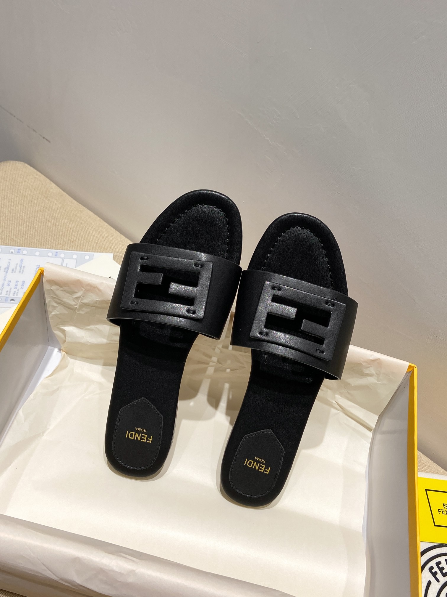FENDI Baguette Slippers