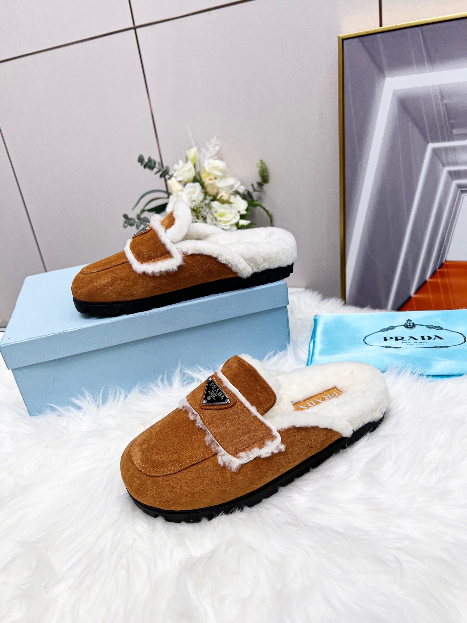 PRADA Wool Slippers