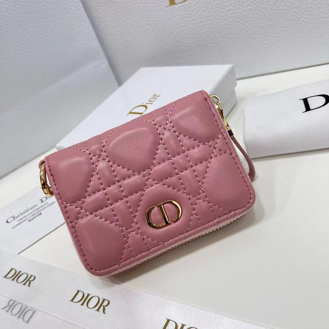 DIOR Caro Hibiscus Wallet