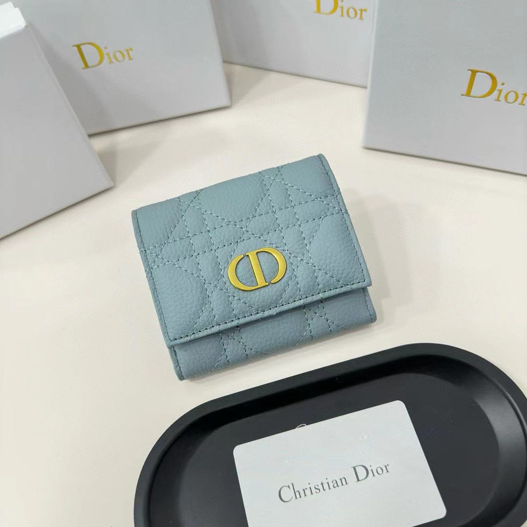 DIOR Caro Hibiscus Wallet