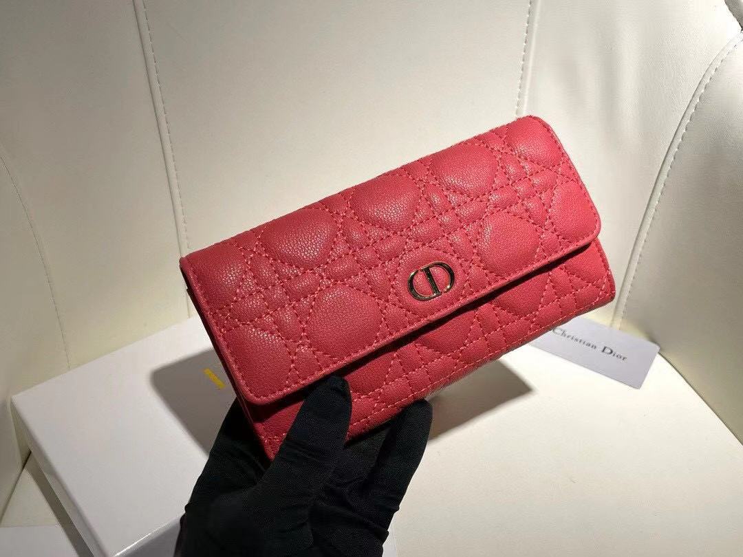DIOR Caro Long Flap Wallet