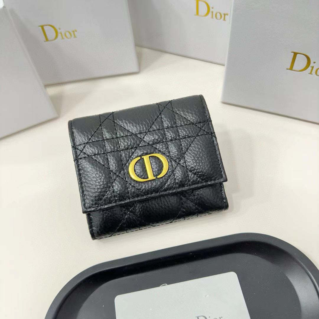 DIOR Caro Hibiscus Wallet