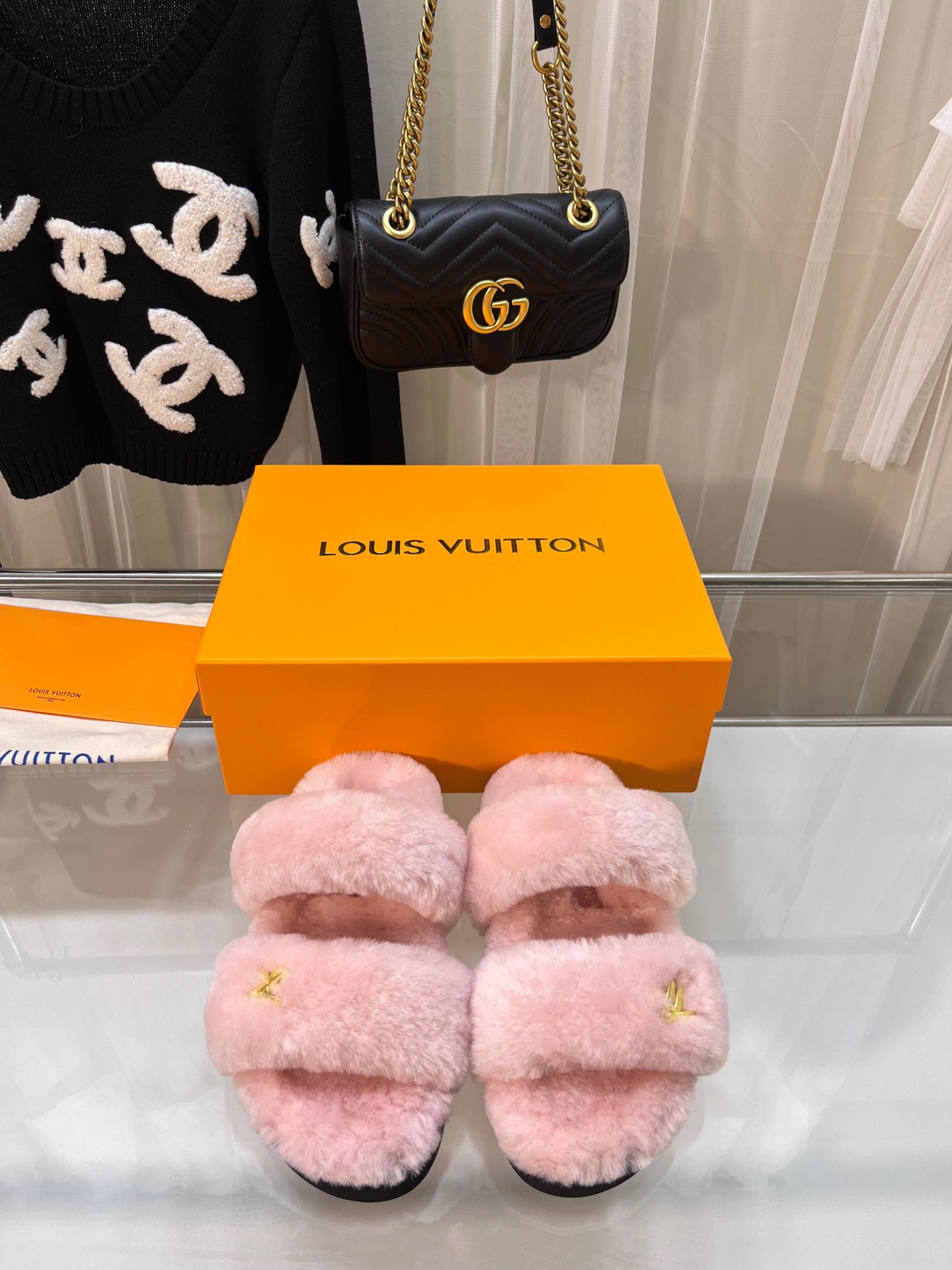 LV Wool slippers
