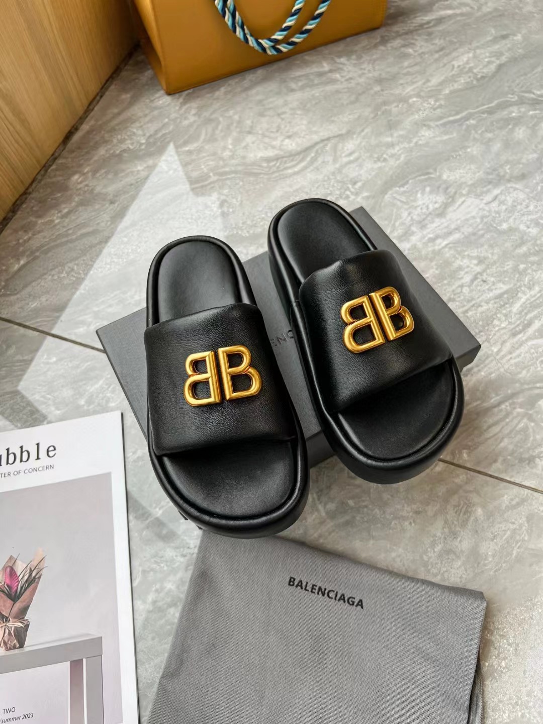 BALENCIAGA Platform Slippers