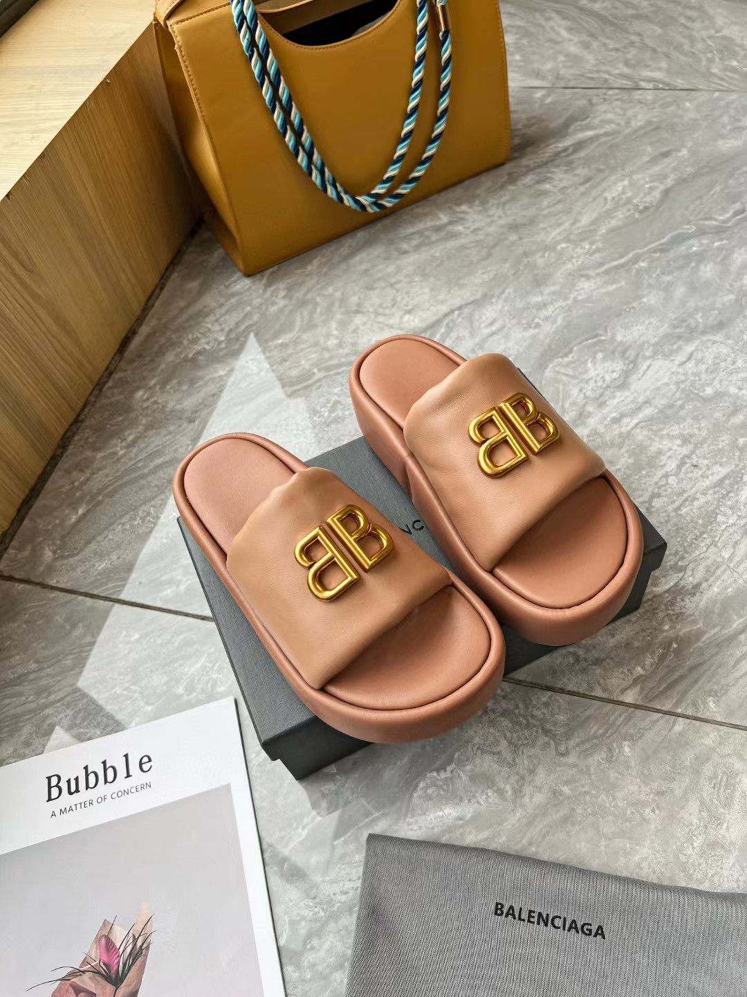 BALENCIAGA Platform Slippers
