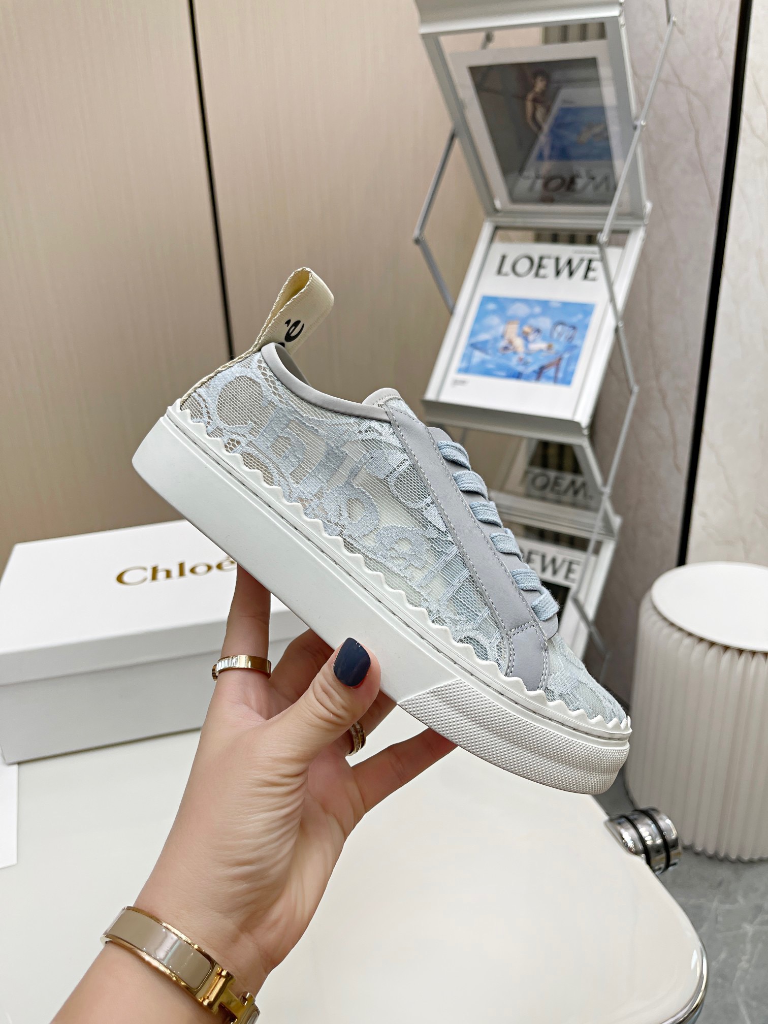 Chloe Lace Sneakers