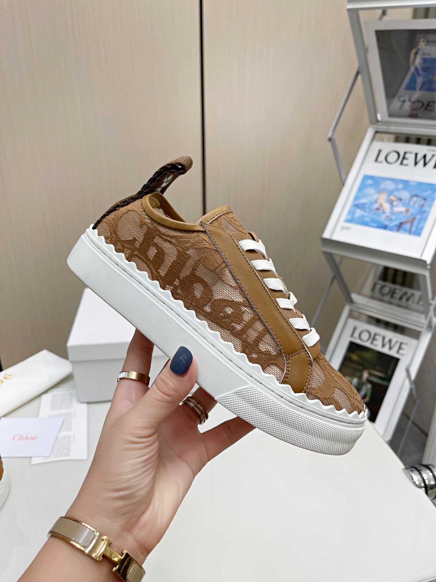 Chloe Lace Sneakers