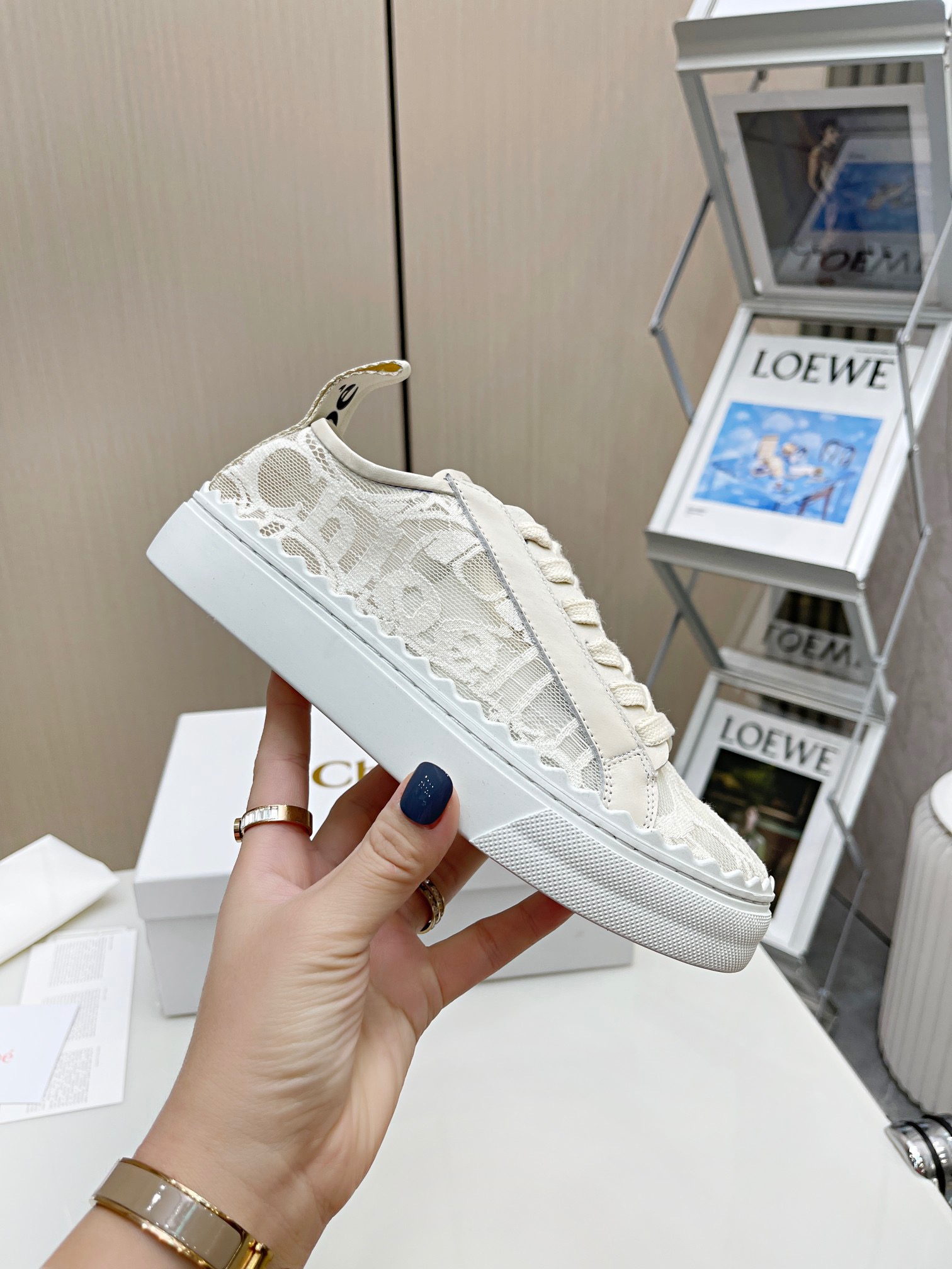Chloe Lace Sneakers