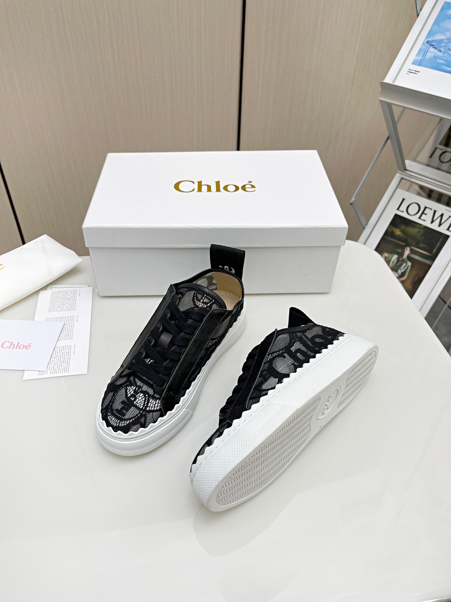 Chloe Lace Sneakers