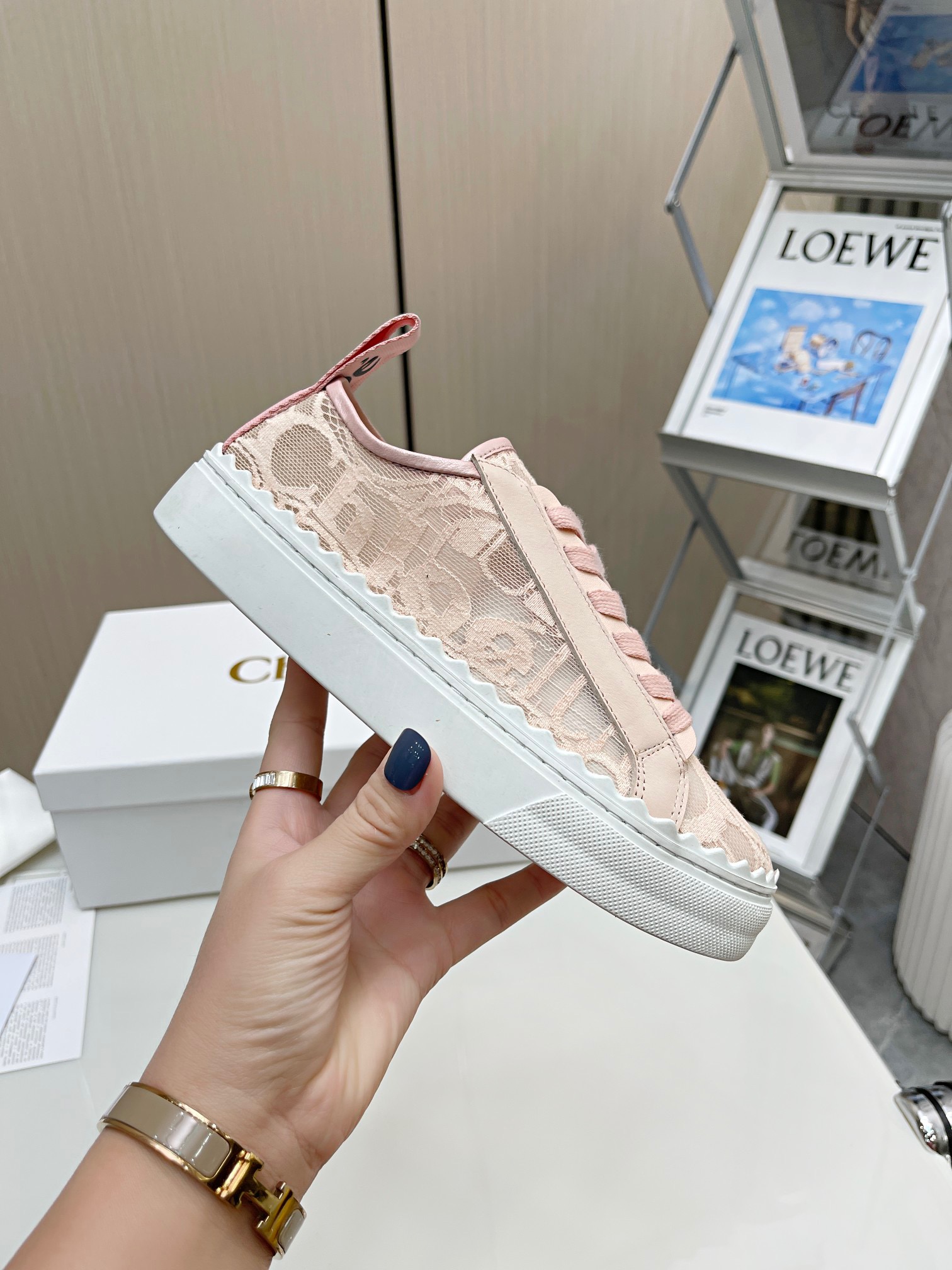 Chloe Lace Sneakers