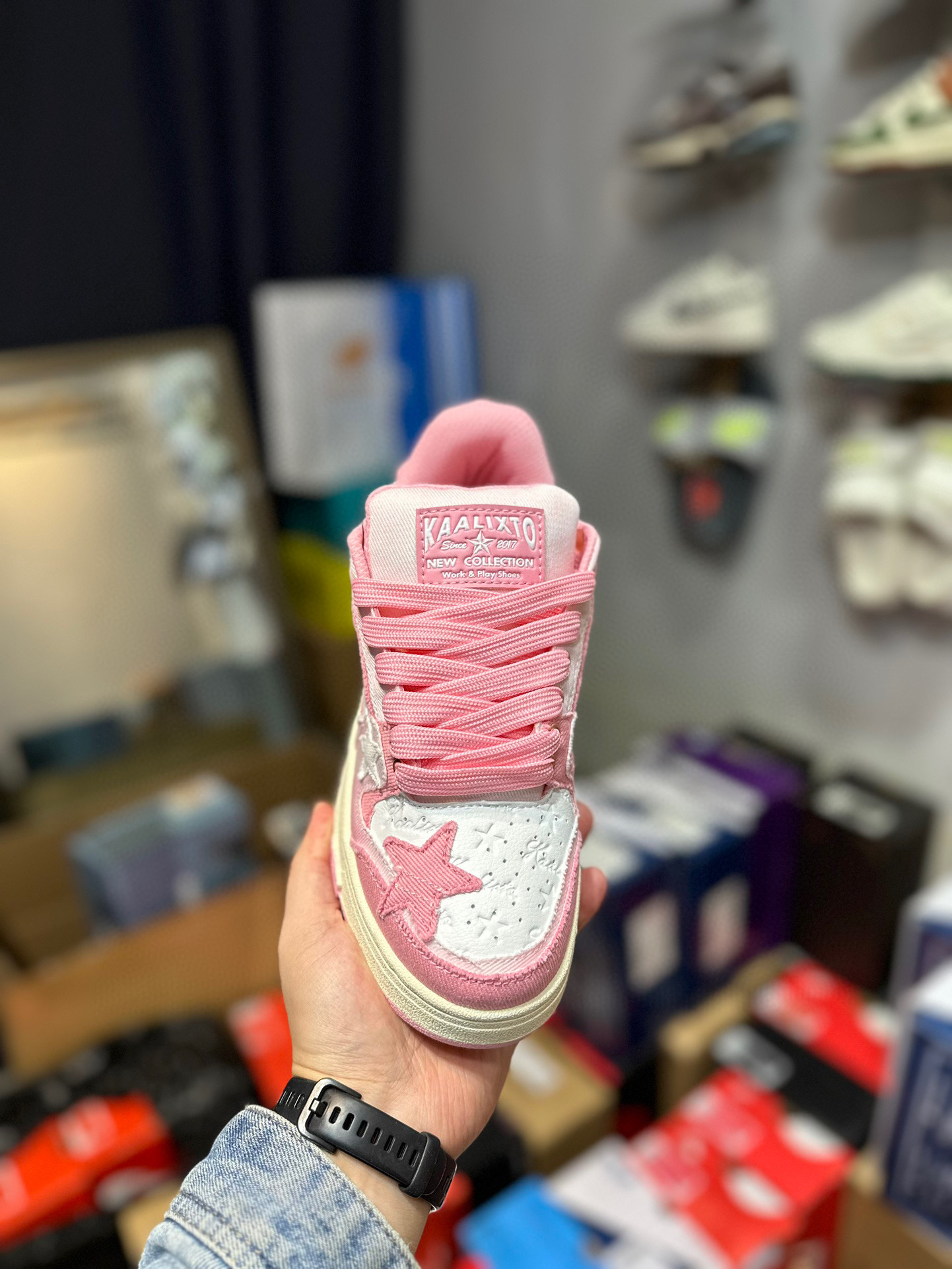 Bape KAALIXTO Retro Jacquard “Lace”Sneakers