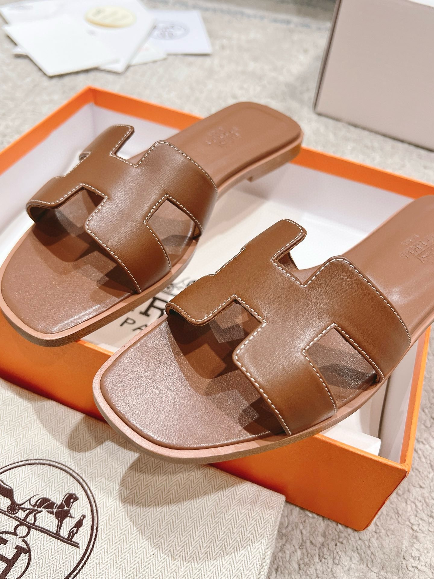 Hermès Classic H Slippers