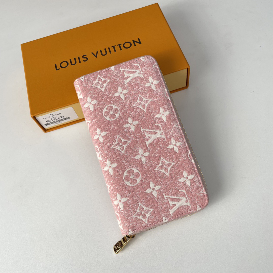 LV Zippy Wallet Monogram Jacquard Denim ( best quality)