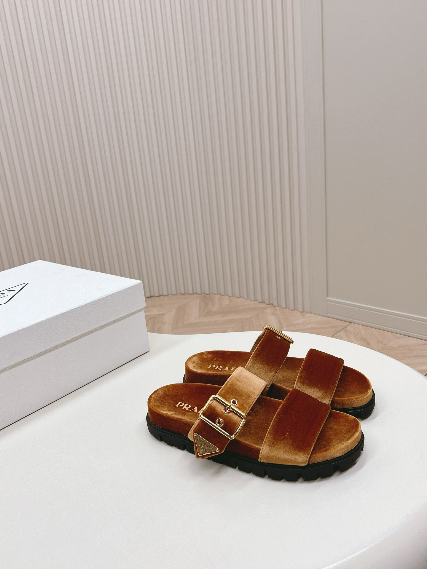 PRADA Silk Velvet Slippers