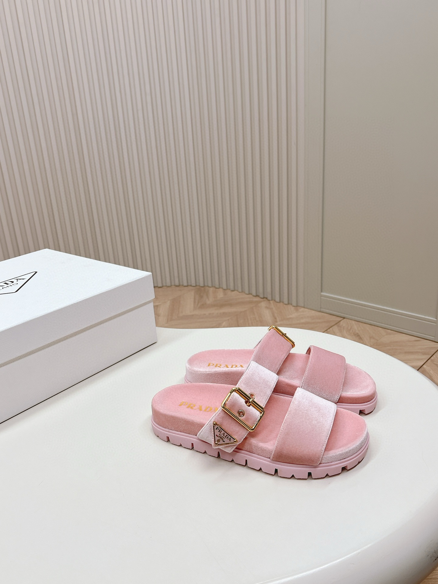 PRADA Silk Velvet Slippers